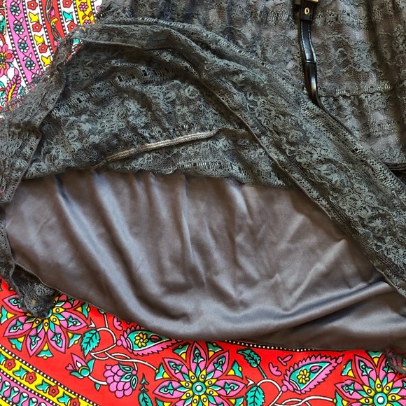 My Michelle Gray Lace Dress - Picture 2 of 8